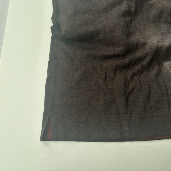 Land’s End Women’s Sweater Dress 100% Merino Wool Cowl Neck Size M Dark Brown - Picture 7 of 13